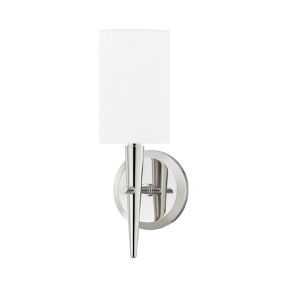 Kirkwood Wall Light in Polished Nickel.