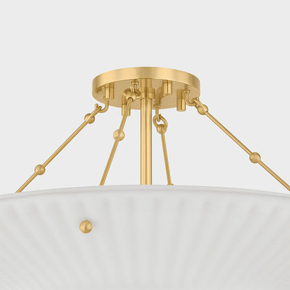 Loburn Semi Flush Mount Ceiling Light in Detail.
