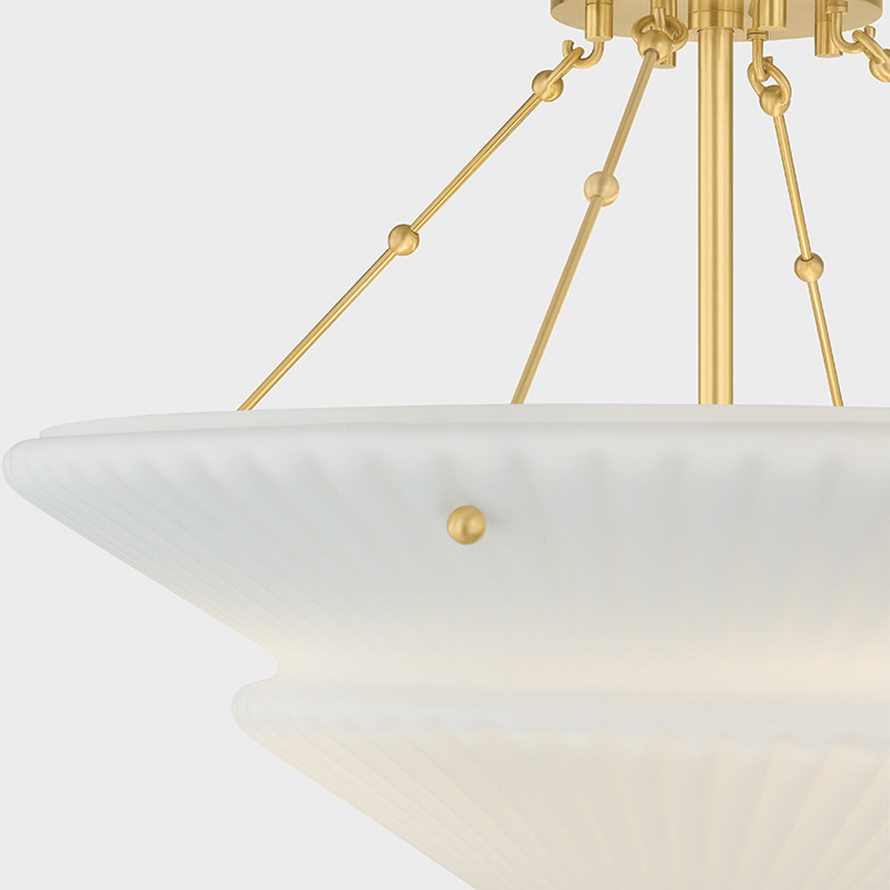 Loburn Semi Flush Mount Ceiling Light in Detail.