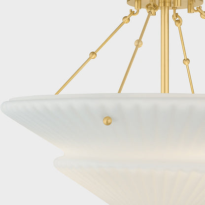 Loburn Semi Flush Mount Ceiling Light in Detail.