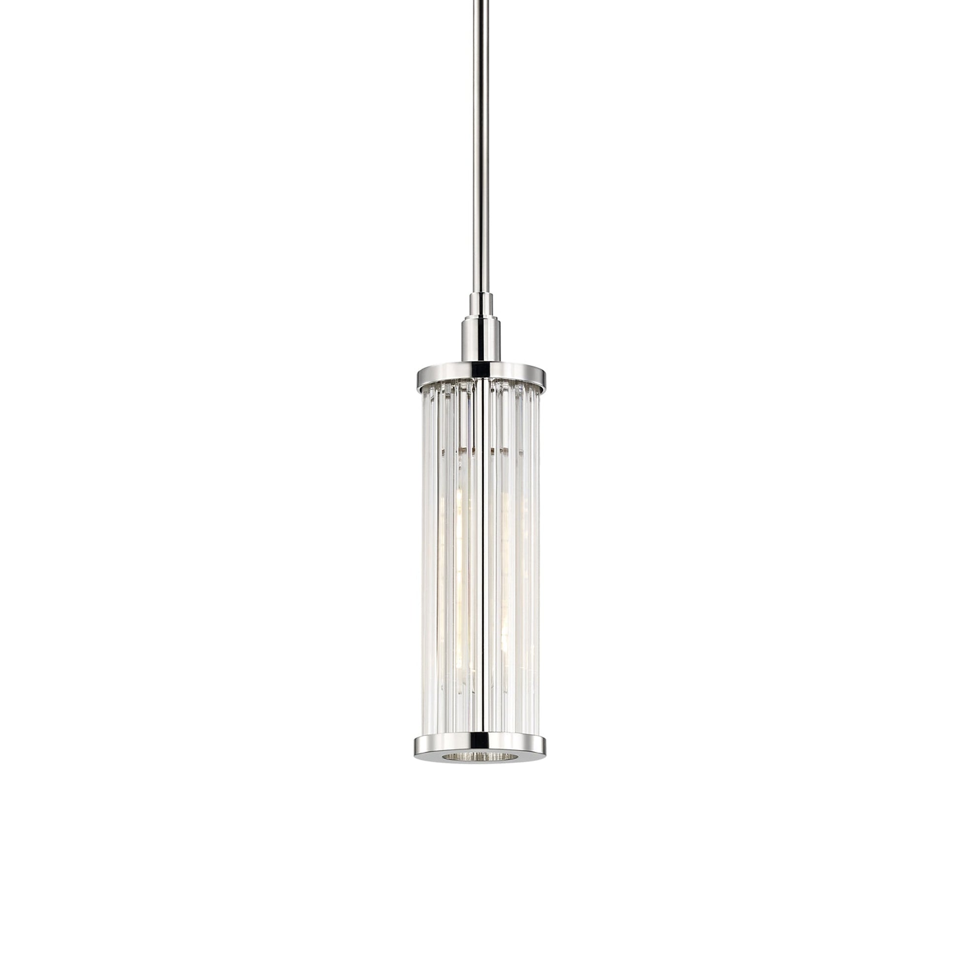 Marley Pendant Light in Polished Nickel.