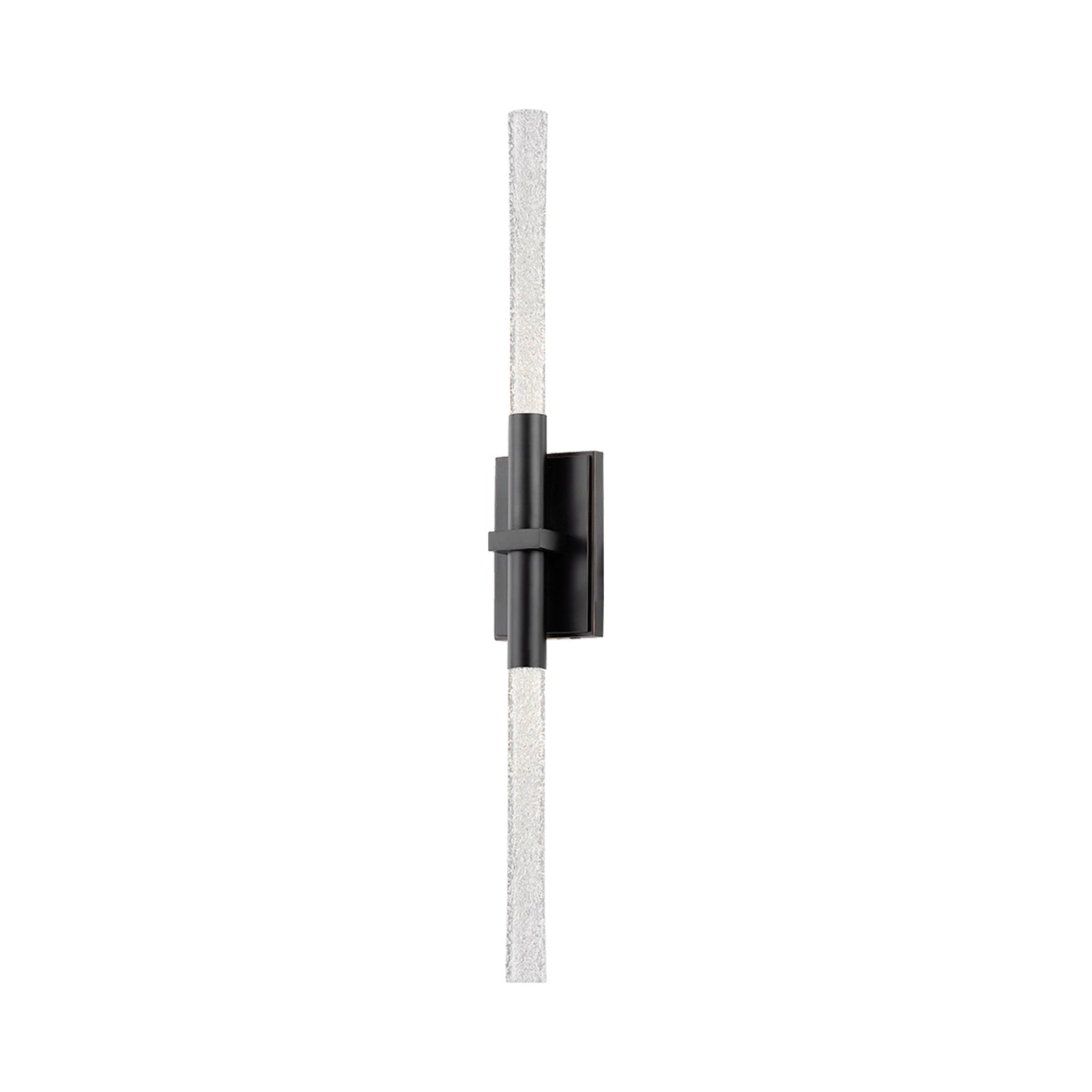 Millerton LED Wall Light in Black Brass.