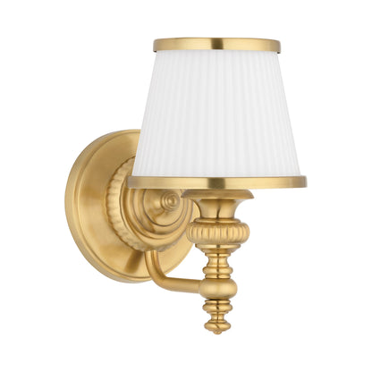 Milton Bath Vanity Light in Flemish Brass (1-Light).