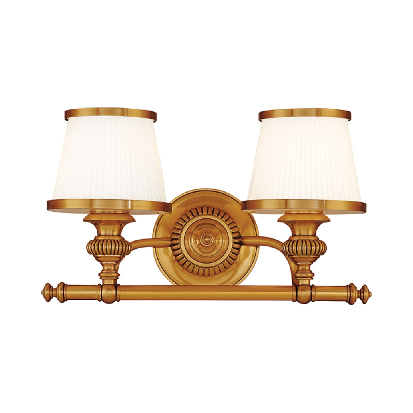 Milton Bath Vanity Light in Flemish Brass (2-Light).