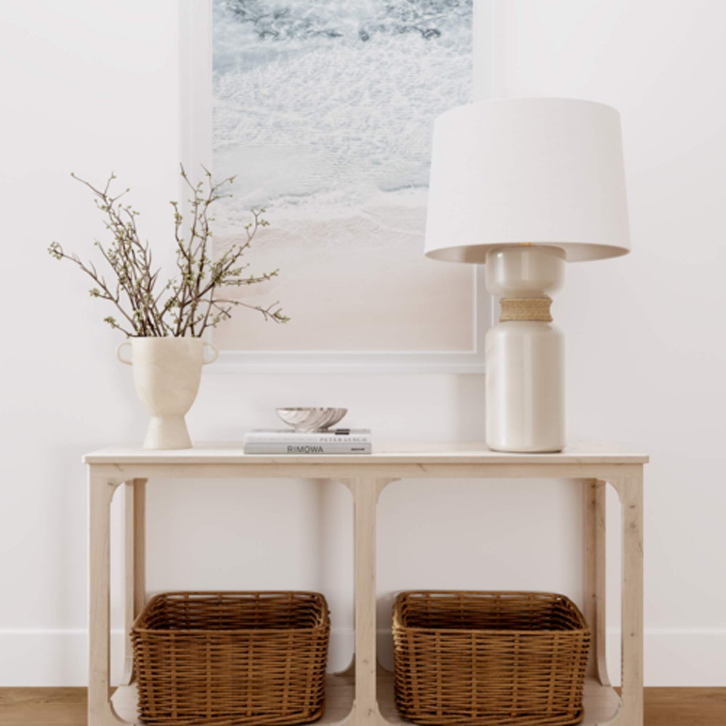 Mindy Table Lamp in living room.