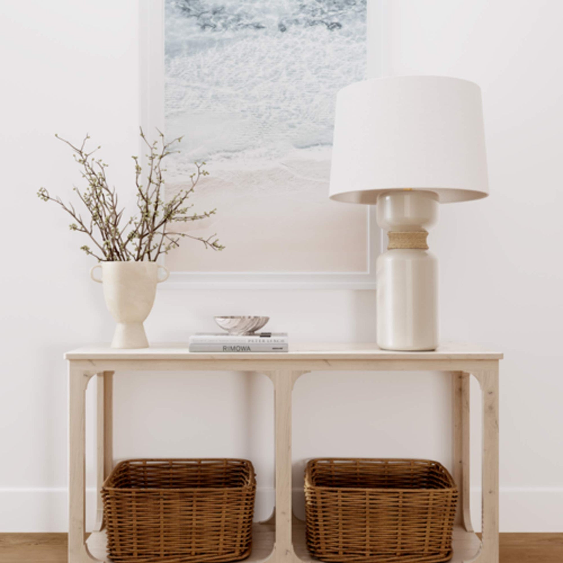 Mindy Table Lamp in living room.