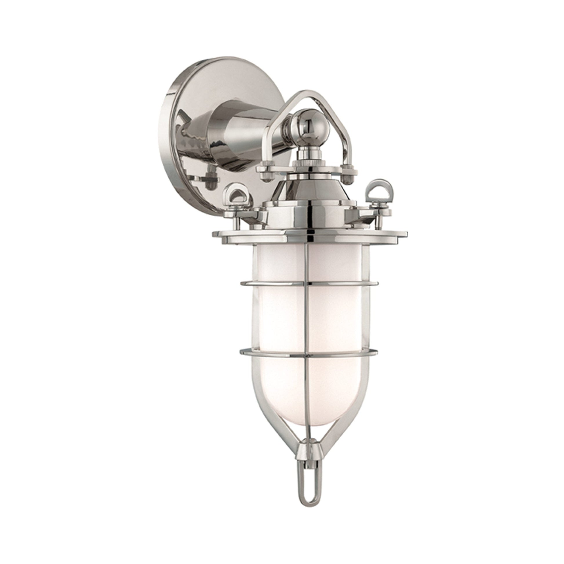 New Canaan Bath Vanity Light in Polished Nickel.