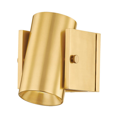 Nowra Wall Light in Aged Brass.
