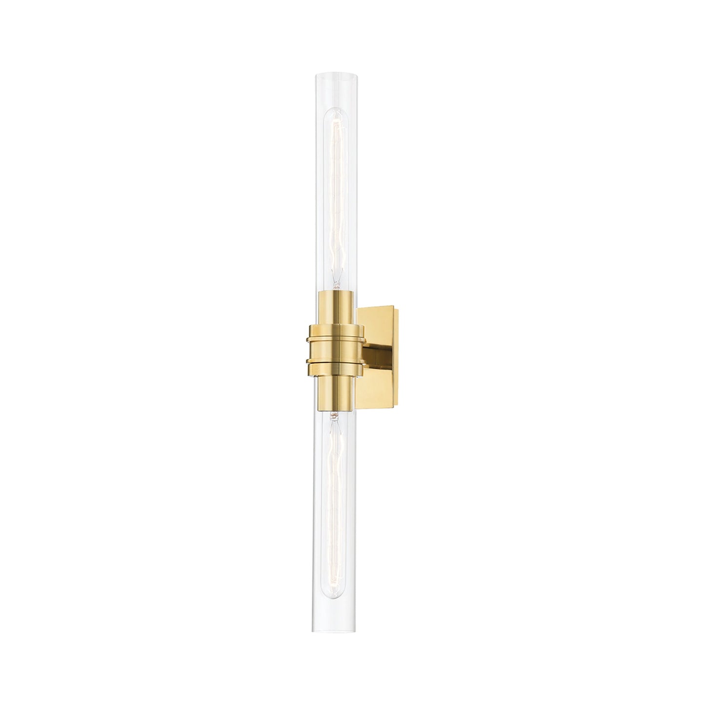 Oakfield Wall Light in Aged Brass.