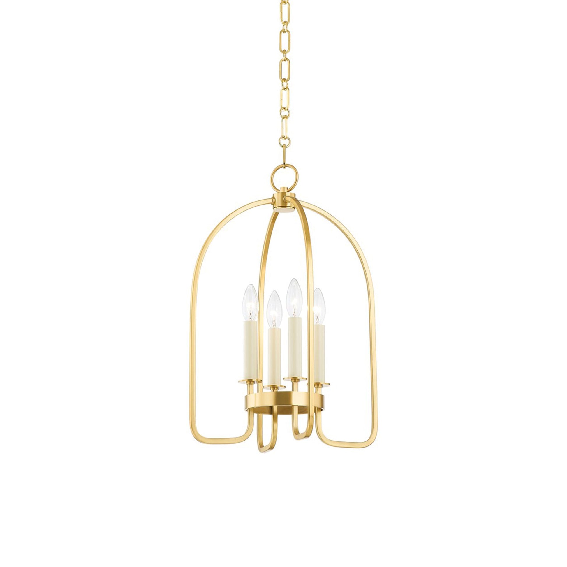 Oakville Pendant Light in Aged Brass (4-Light).