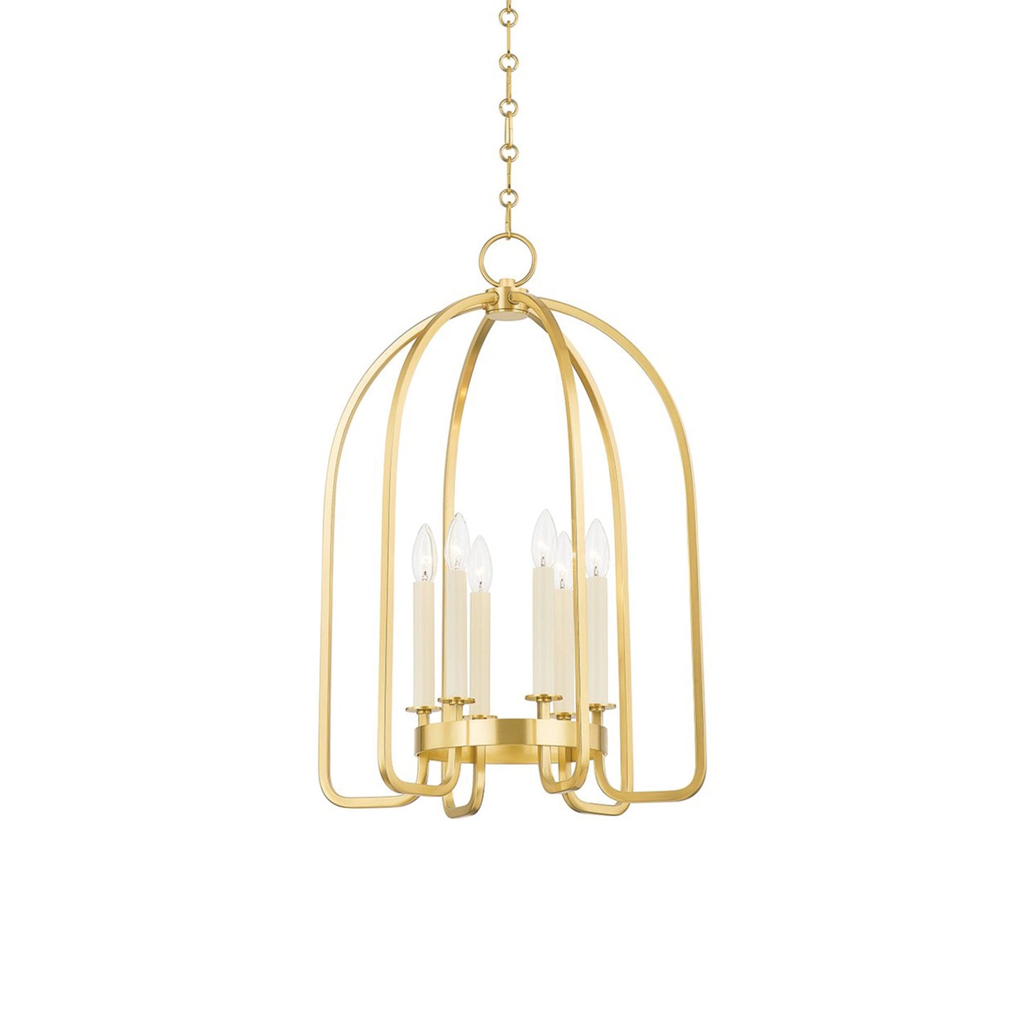 Oakville Pendant Light in Aged Brass (6-Light).