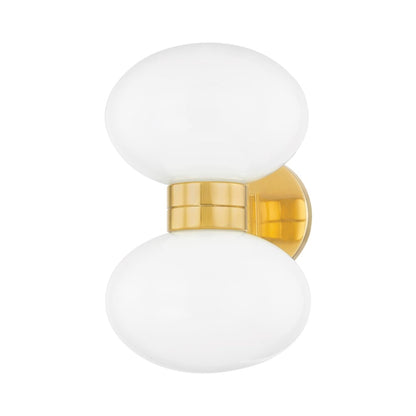 Otsego Wall Light in Aged Brass.