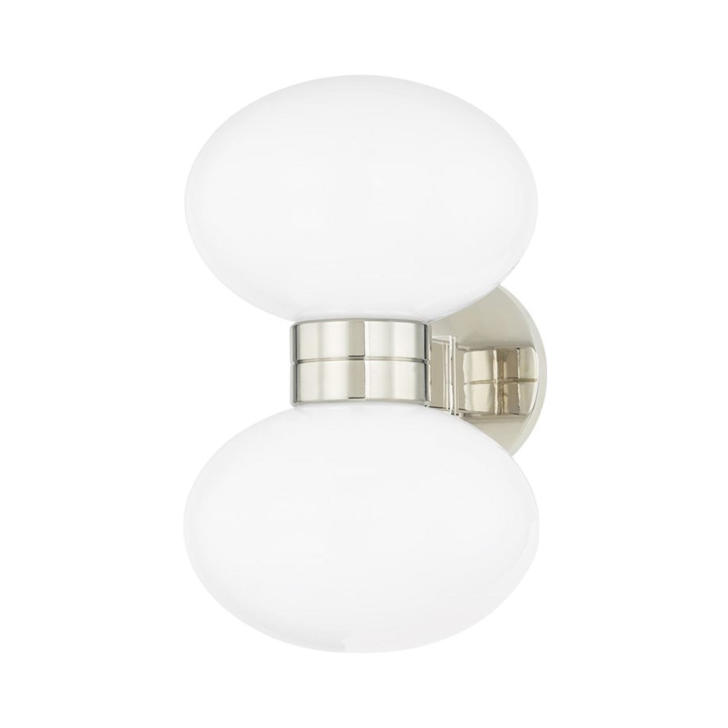 Otsego Wall Light in Polished Nickel.