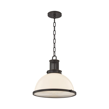 Pinesbridge Pendant Light in Distressed Bronze (14.5-Inch).