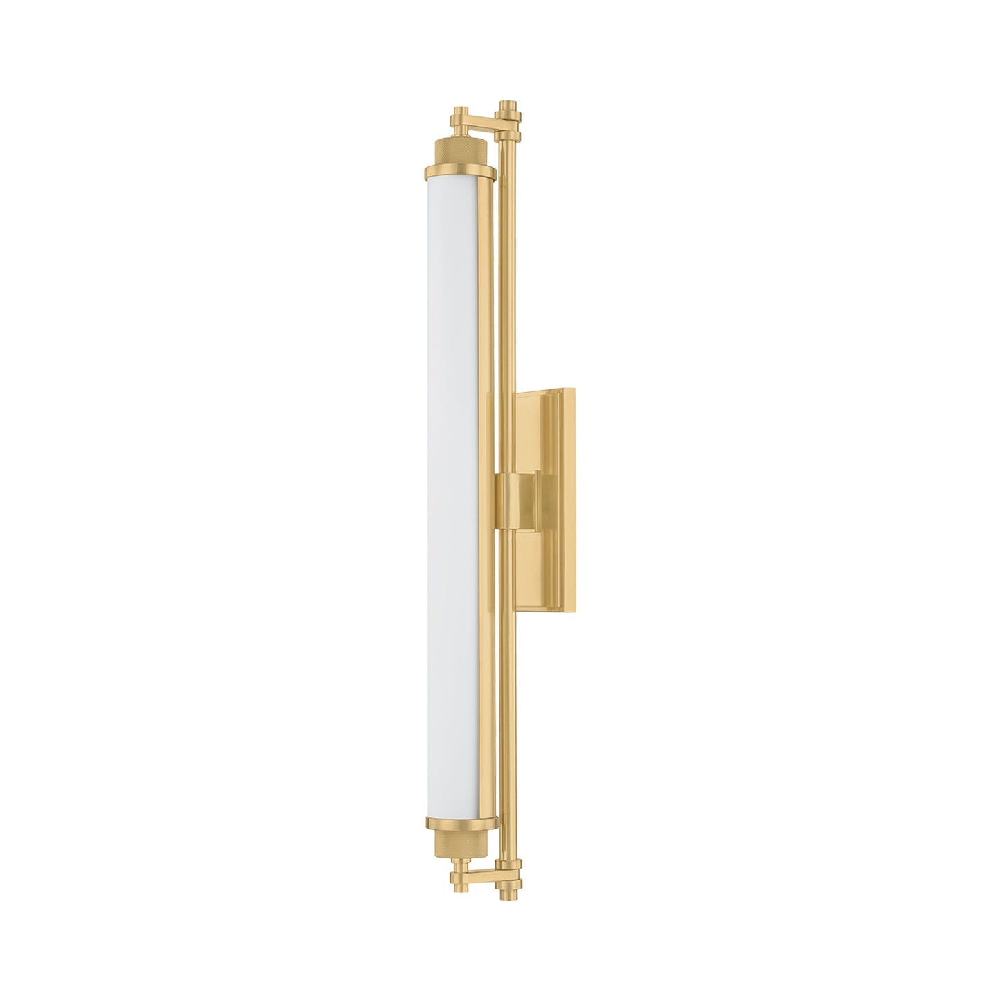 Plandome LED Bath Vanity Light in Aged Brass (28-Inch).