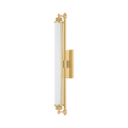 Plandome LED Bath Vanity Light in Aged Brass (28-Inch).