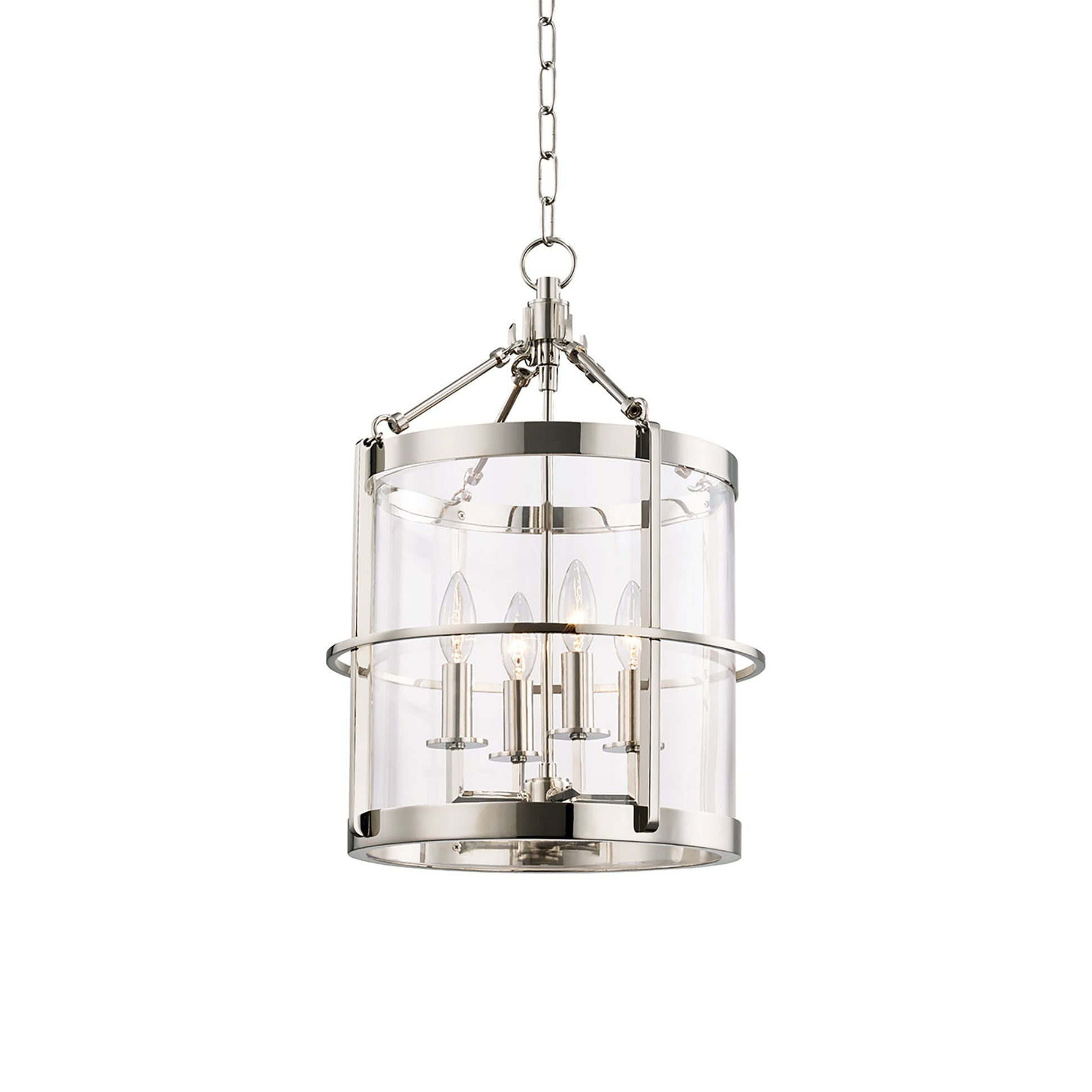 Ren Pendant Light in Polished Nickel (4-Light).