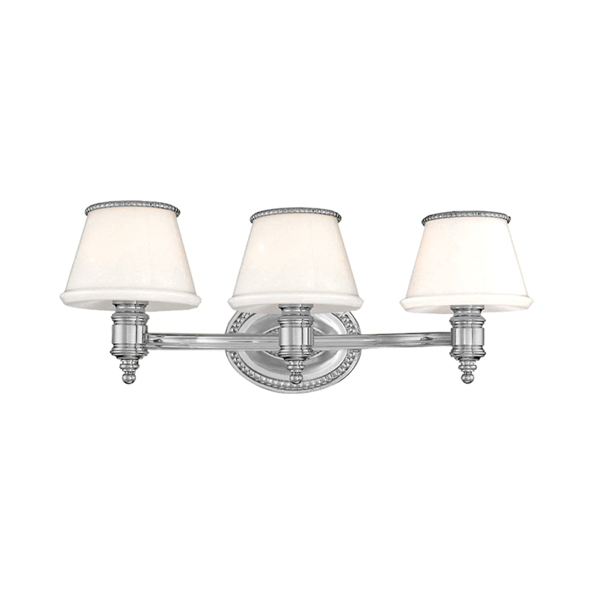 Richmond Bath Vanity Light in Polished Nickel (3-Light).