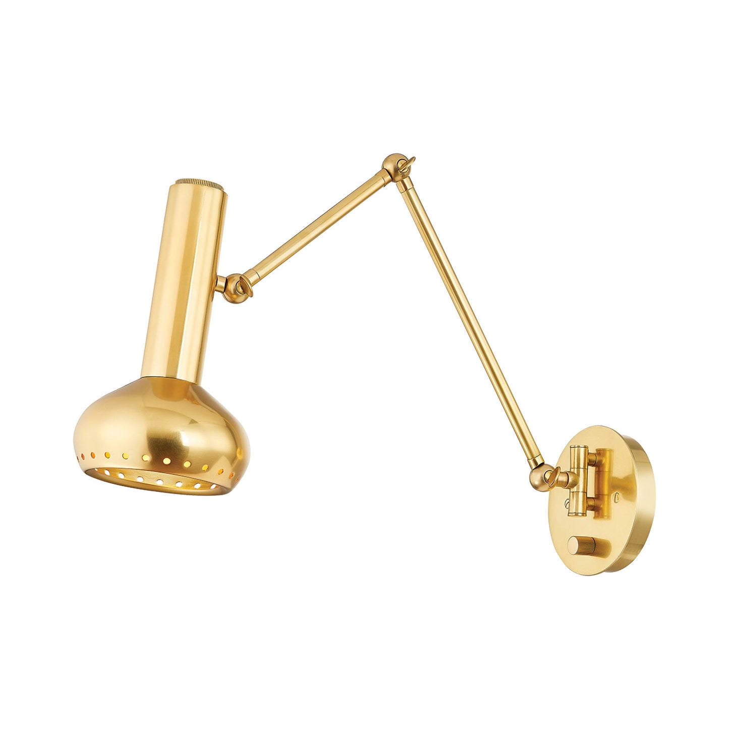 Roald Wall Light in Aged Brass.