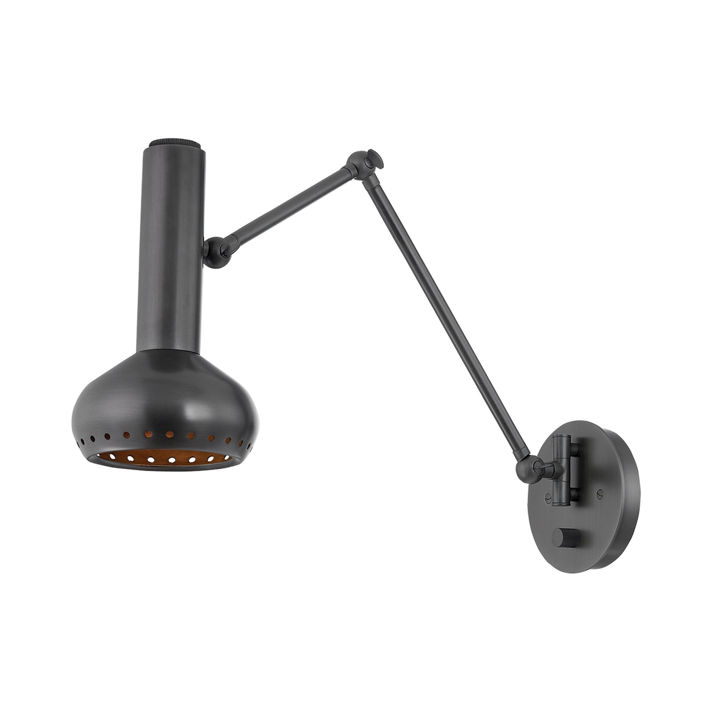 Roald Wall Light in Distressed Bronze.