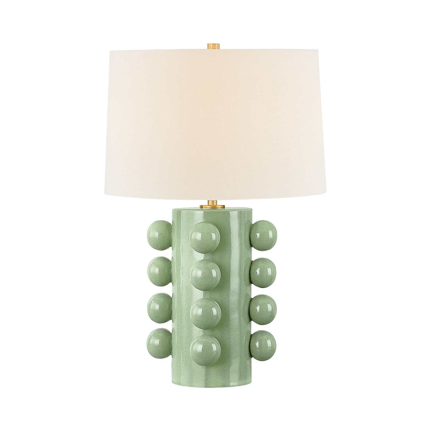 Roselle Table Lamp in White Linen.