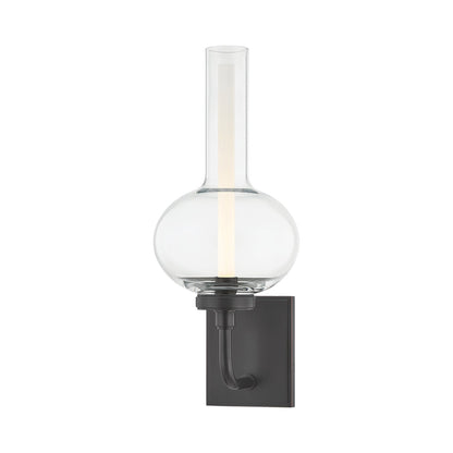 Rossman LED Wall Light in Distressed Bronze.
