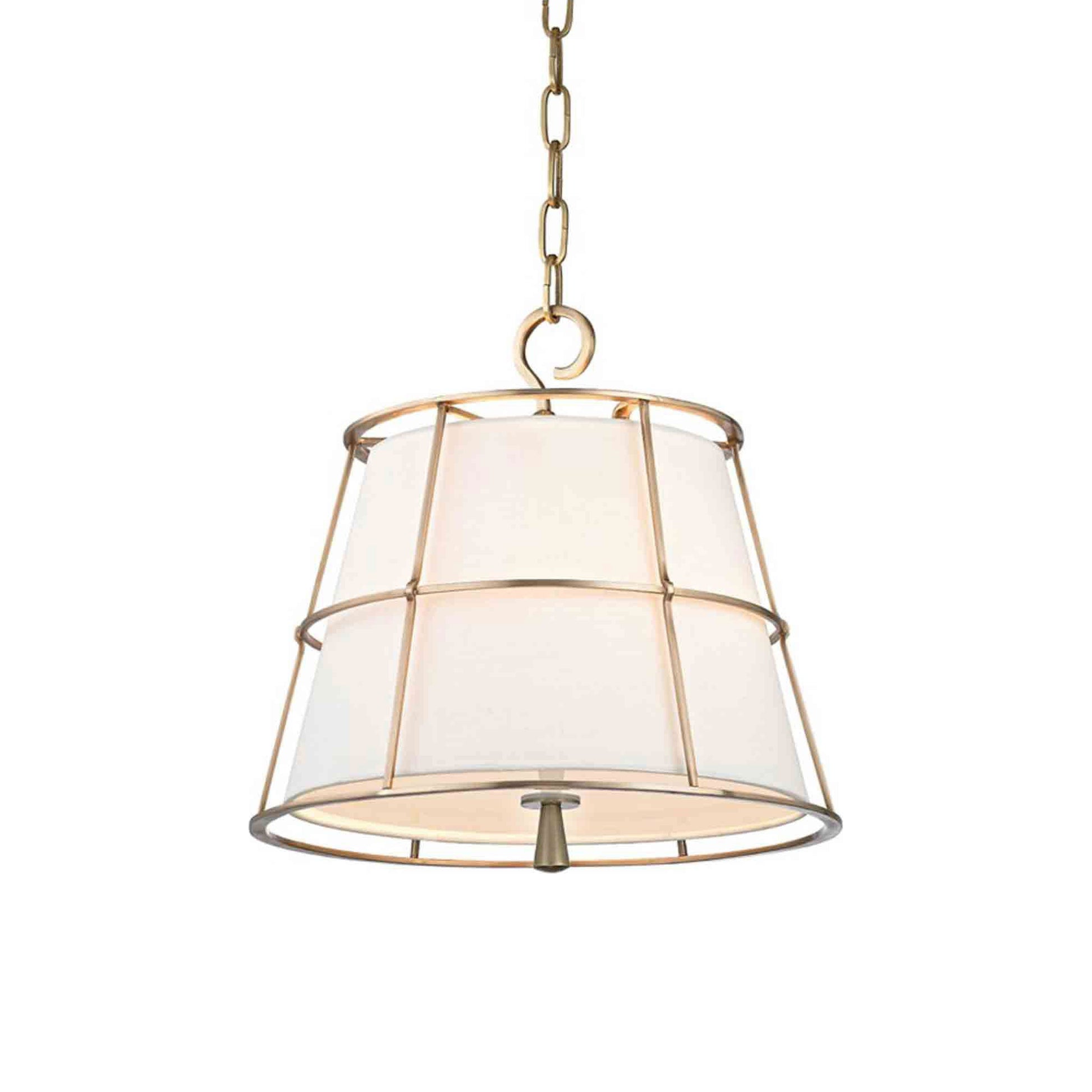 Savona Pendant Light in Aged Brass (Small).