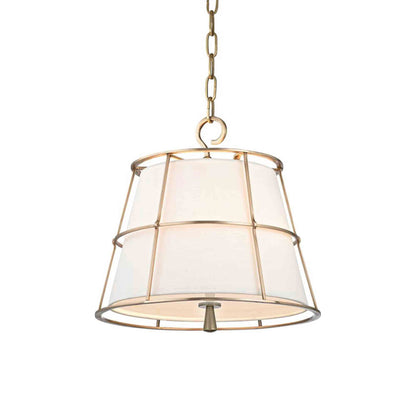 Savona Pendant Light in Aged Brass (Small).