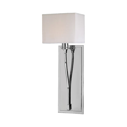 Selkirk Wall Light in Polished Nickel.