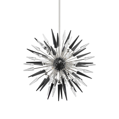 Sparta Chandelier in Polished Nickel (12-Light).