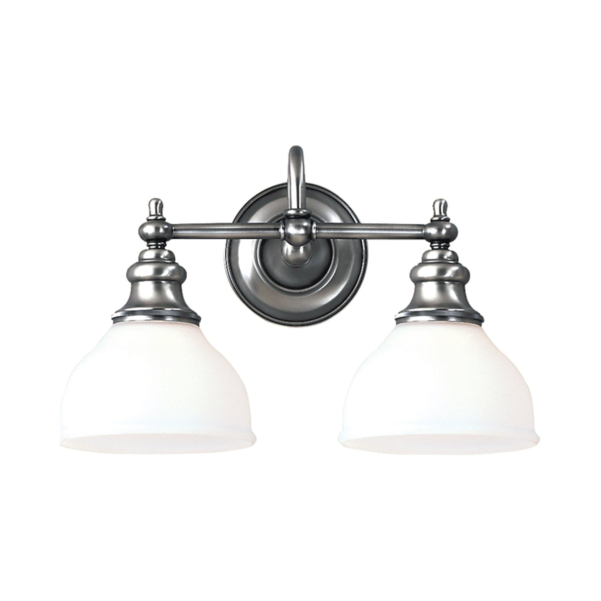 Sutton Bath Vanity Light in Polished Nickel (2-Light).