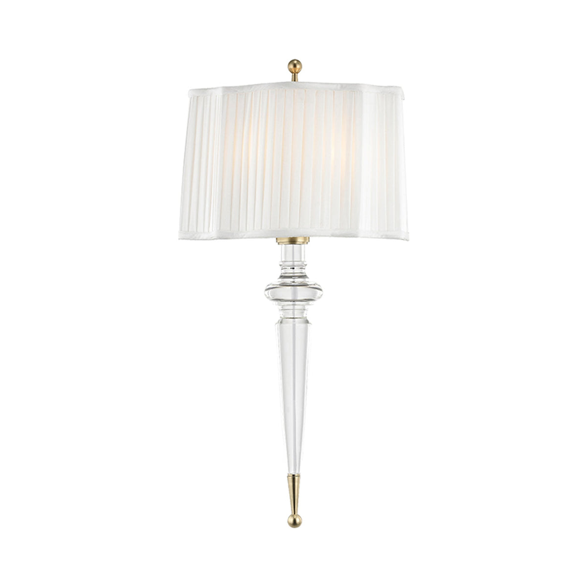 Tipton Wall Light in Aged Brass (Large).