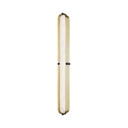 Tribeca LED Bath Vanity Light in Aged Brass/Black (Large).