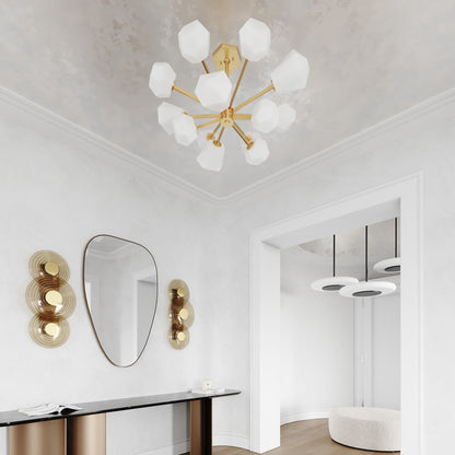 Tring LED Chandelier in living room.