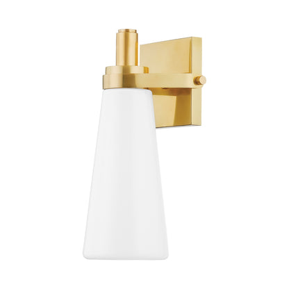 Trude Wall Light in Aged Brass.