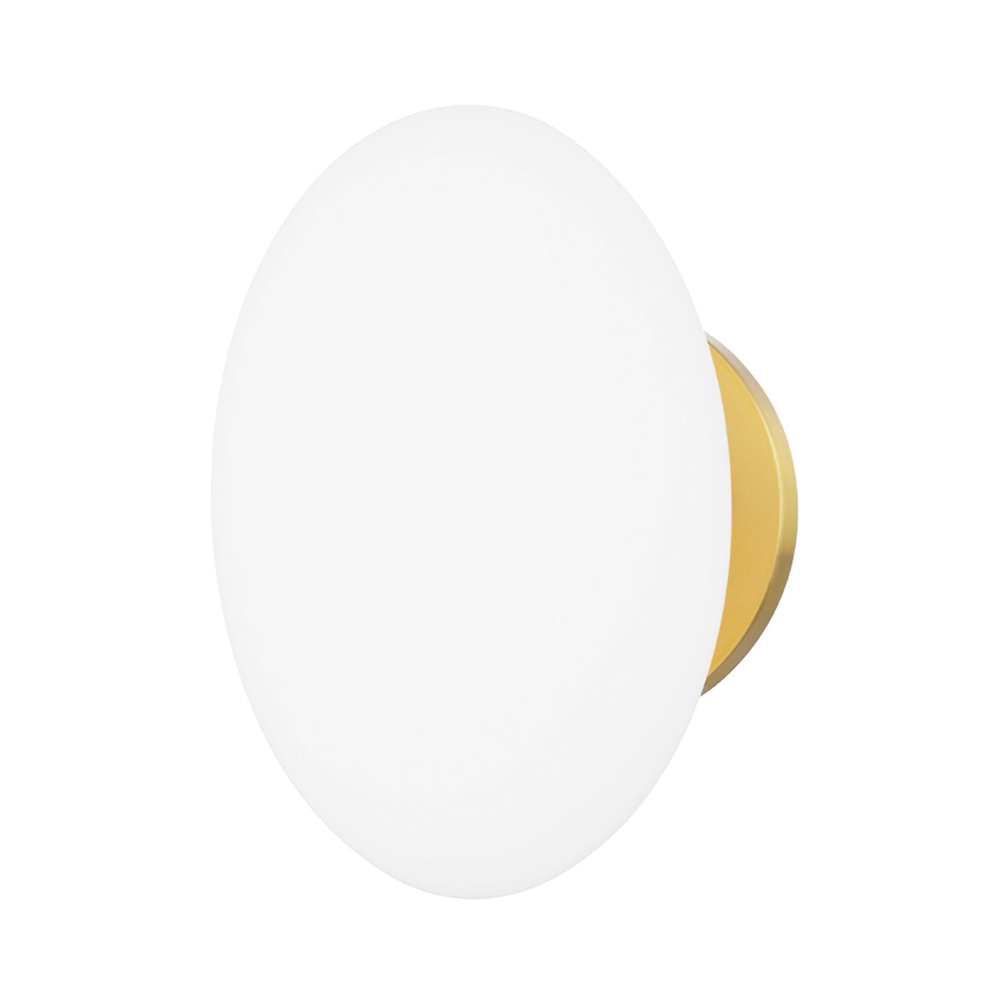 Wagner Bath Wall Light in Aged Brass.