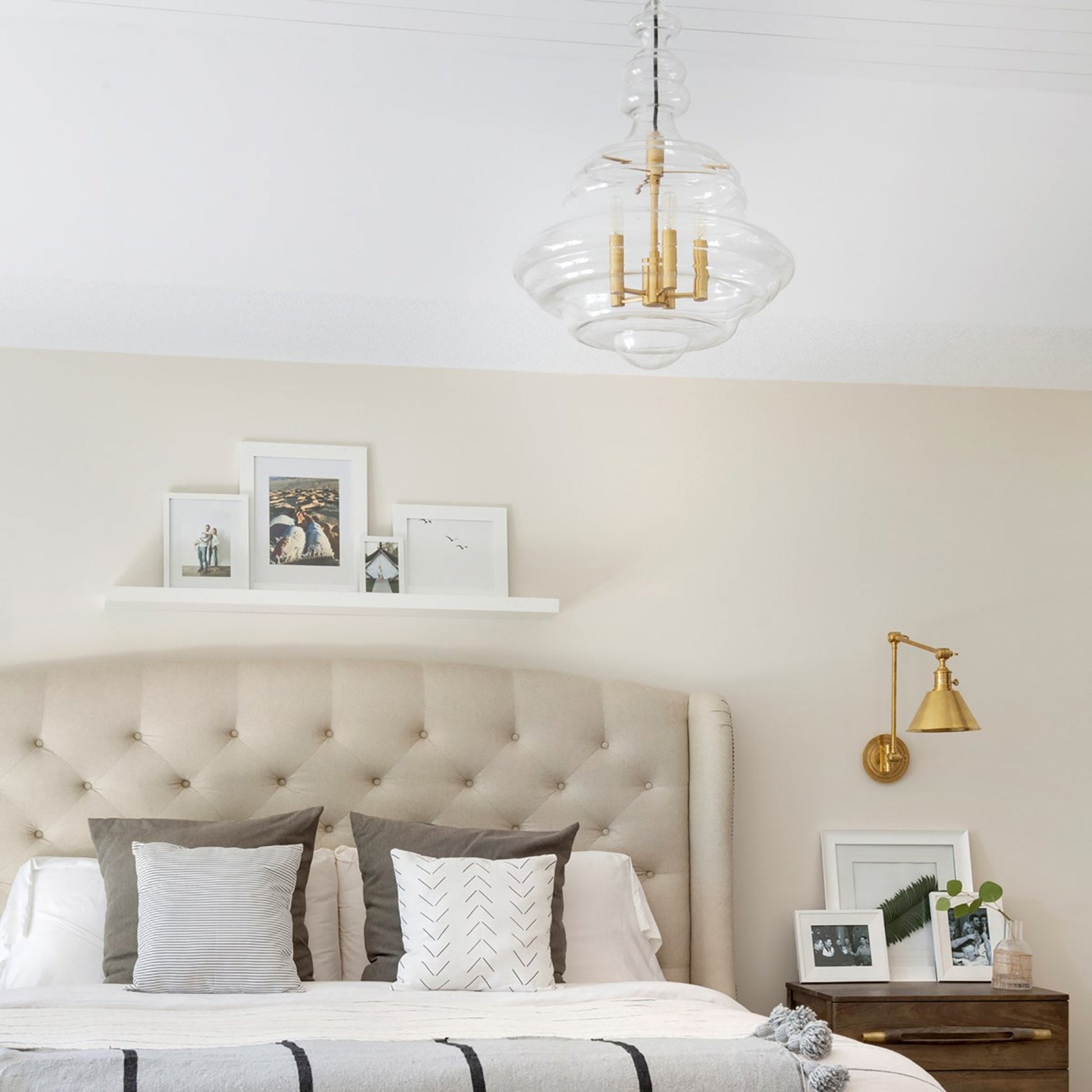 Washington Pendant Light in bedroom.