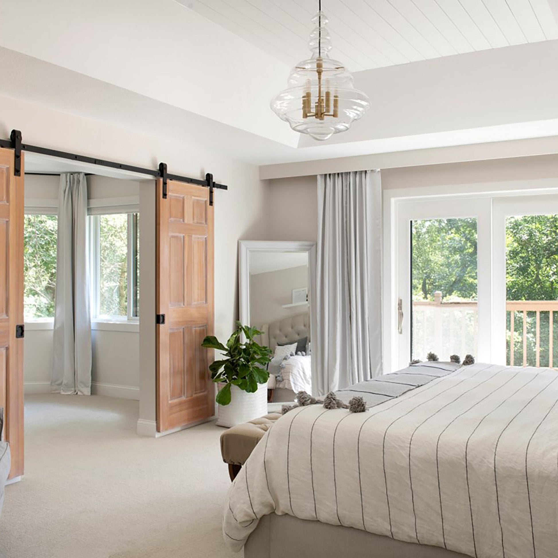 Washington Pendant Light in bedroom.