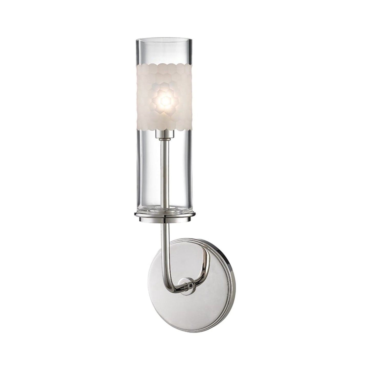 Wentworth Bath Wall Light in Polished Nickel.
