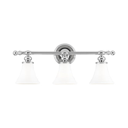 Weston Bath Vanity Light in Polished Nickel (3-Light).