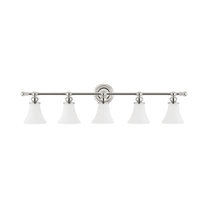 Weston Bath Vanity Light in Polished Nickel (5-Light).
