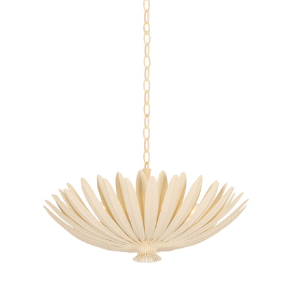 Whitfield Chandelier in Cream Plaster (24-Inch).
