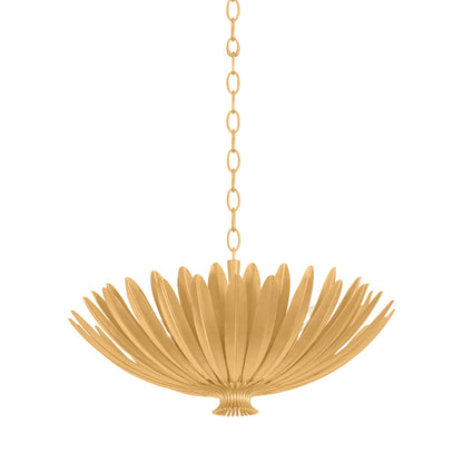 Whitfield Chandelier in Vintage Gold Leaf (24-Inch).