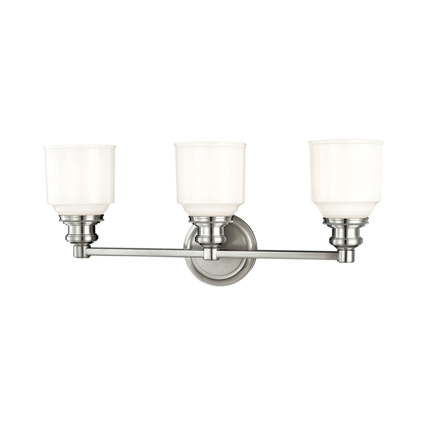 Windham Bath Vanity Light in Polished Nickel (3-Light).