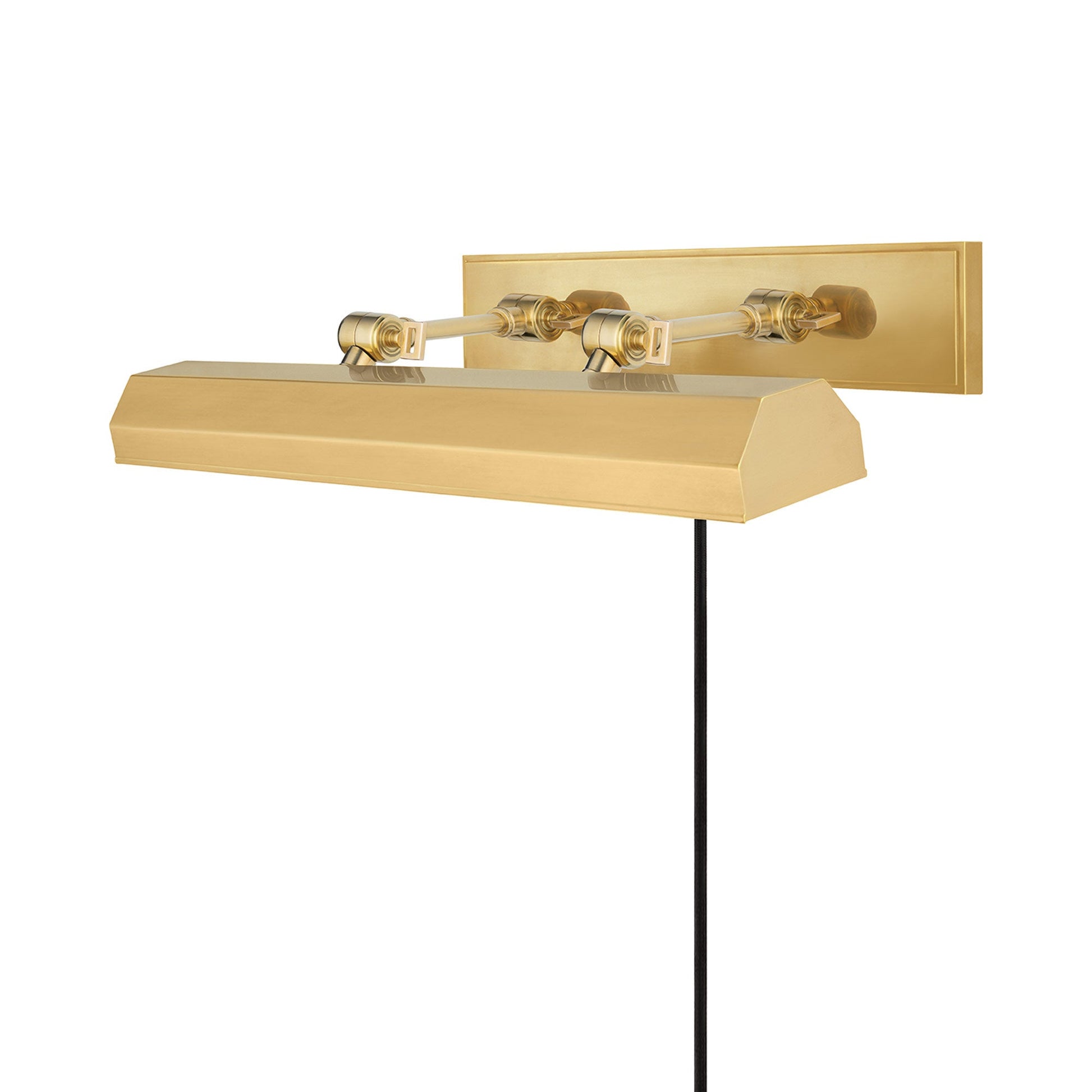 Woodbury Picture Light in Aged Brass (3-Light).