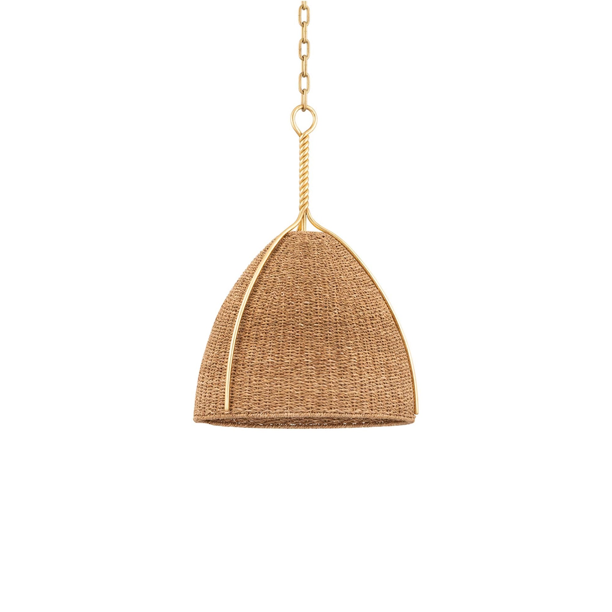 Woodlawn Pendant Light in Vintage Gold Leaf (18.5-Inch).