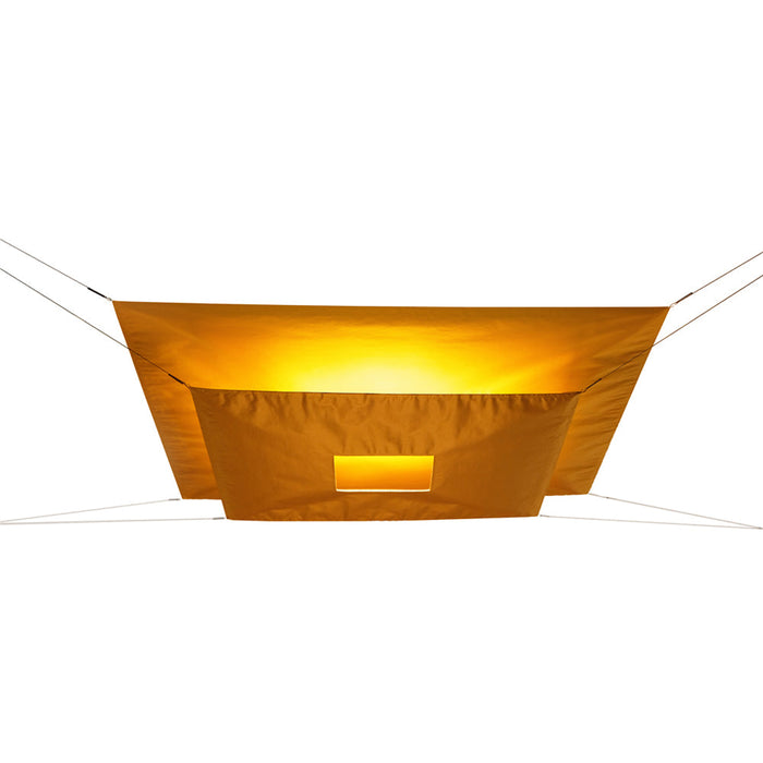 Lil Luxury Semi Flush Mount Ceiling Light in Gold (2-Sail).