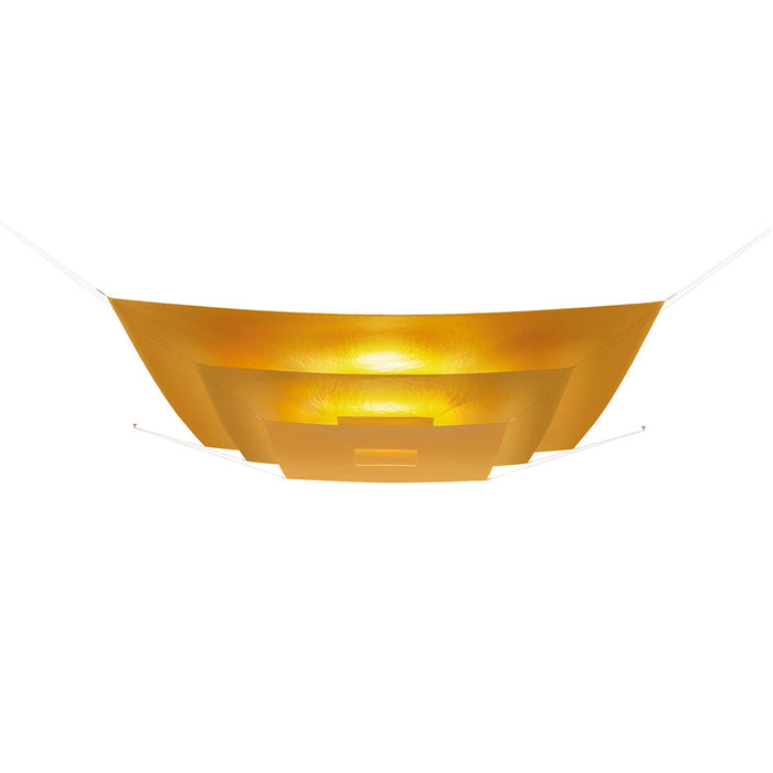 Lil Luxury Semi Flush Mount Ceiling Light in Gold (3-Sail).