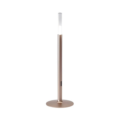 Glim Outdoor LED Portable Table Lamp in Bright Bronze.