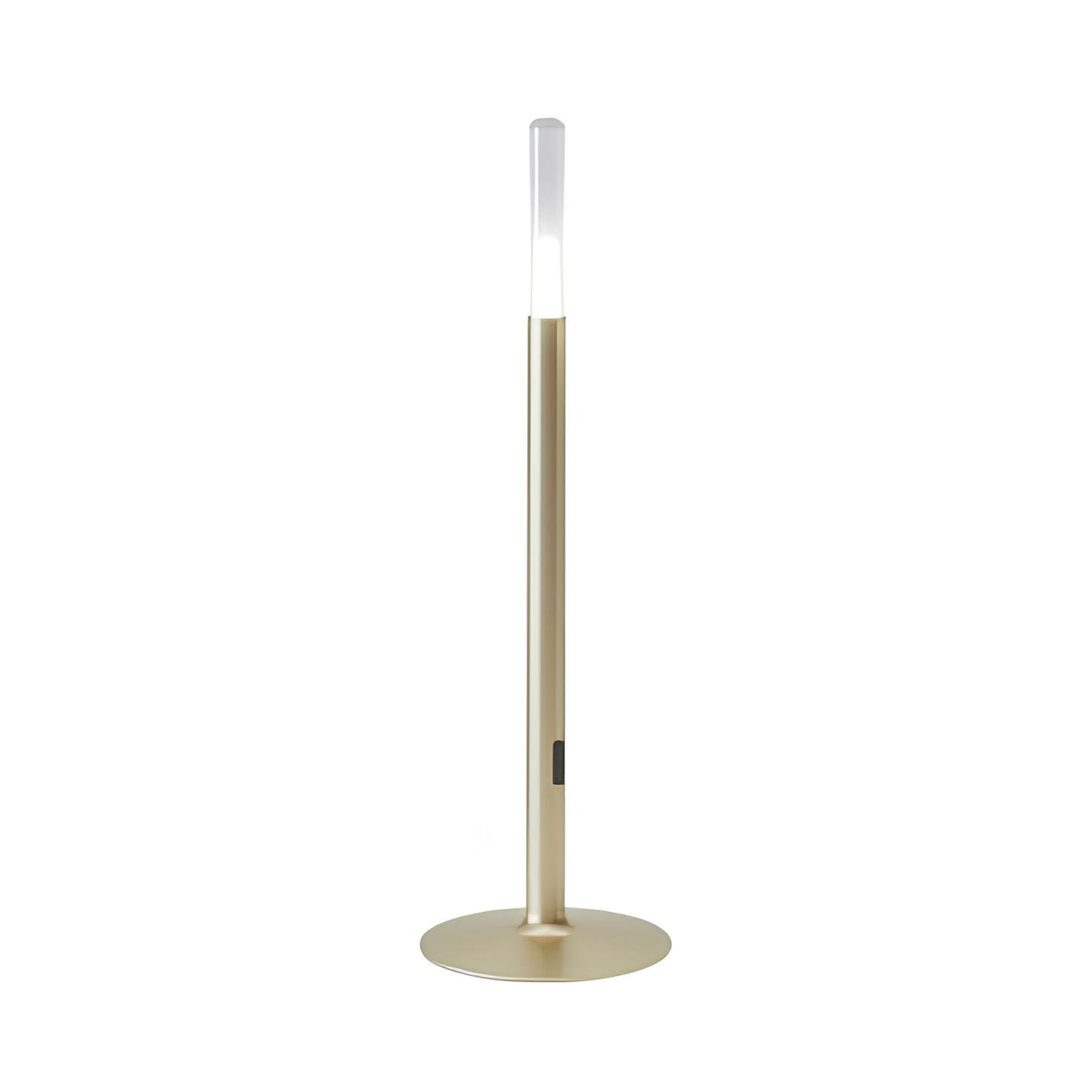 Glim Outdoor LED Portable Table Lamp in True Gold.